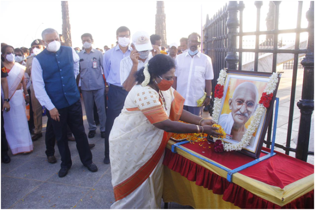 Azadi Ka  Amrut  Mahotsav  Programme  held  at Gandhi  Thidal  on  12-03-2021