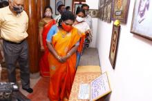 Hon'ble  L.G  visit  to    Mahakavi  Bharathiyar   Museum 
