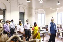 Hon'ble   L.G  Visit  to  Puducherry Museum  on  19-03-2021