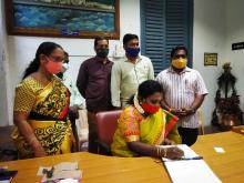 Hon'ble   L.G  Visit  to  Puducherry Museum  on  19-03-2021
