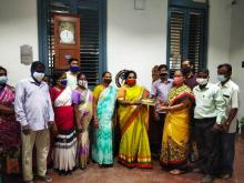 Hon'ble   L.G  Visit  to  Puducherry Museum  on  19-03-2021